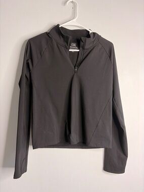 Athleta Girls Black Half-Zip Pullover Jacket